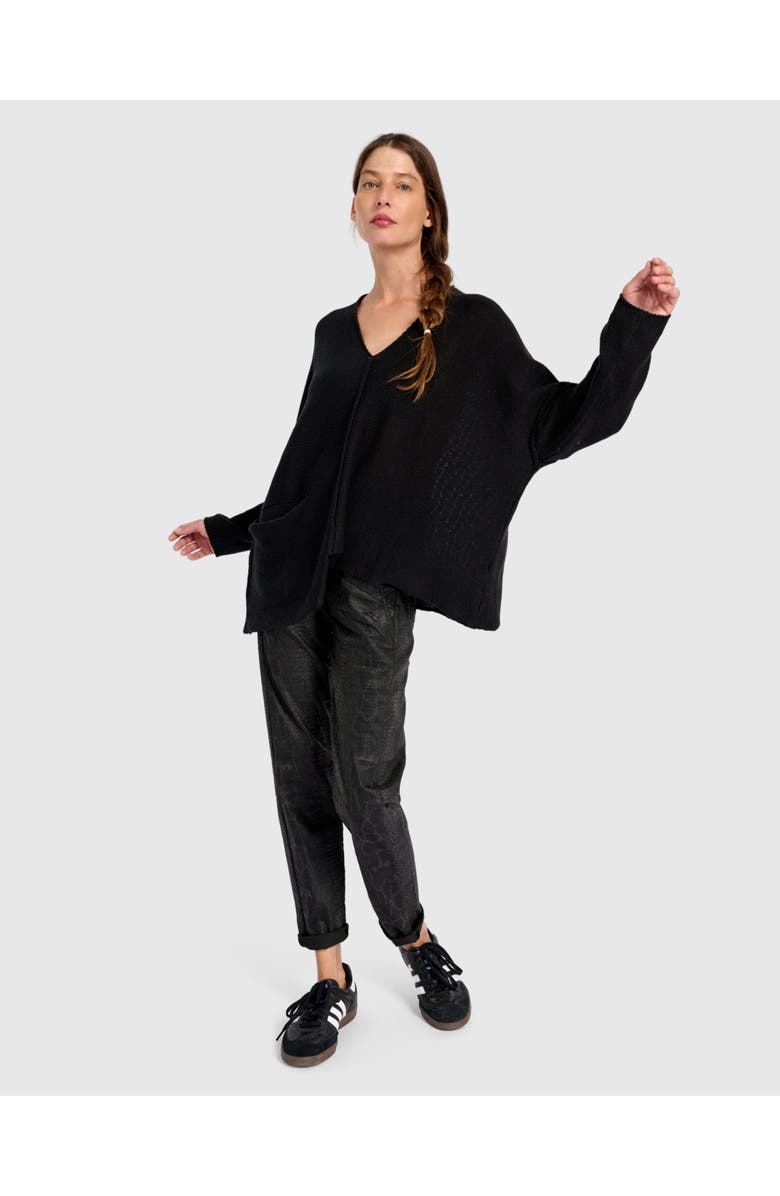 Alembika Bliss Slouchy Sweater, Alternate, color, Black