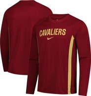 Nike Men's Nike Wine Cleveland Cavaliers 2025/26 Authentic Pre-Game Legend Dri-FIT Long Sleeve Shooting Shirt