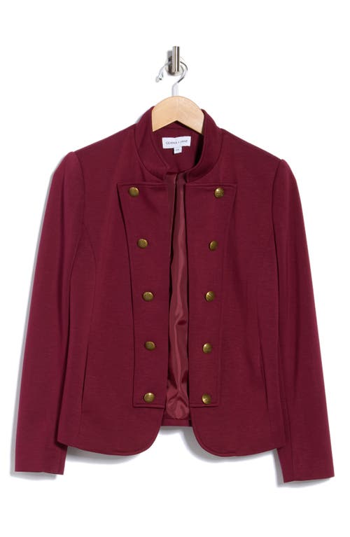 Gemma + Jane Military Band Jacket In Red