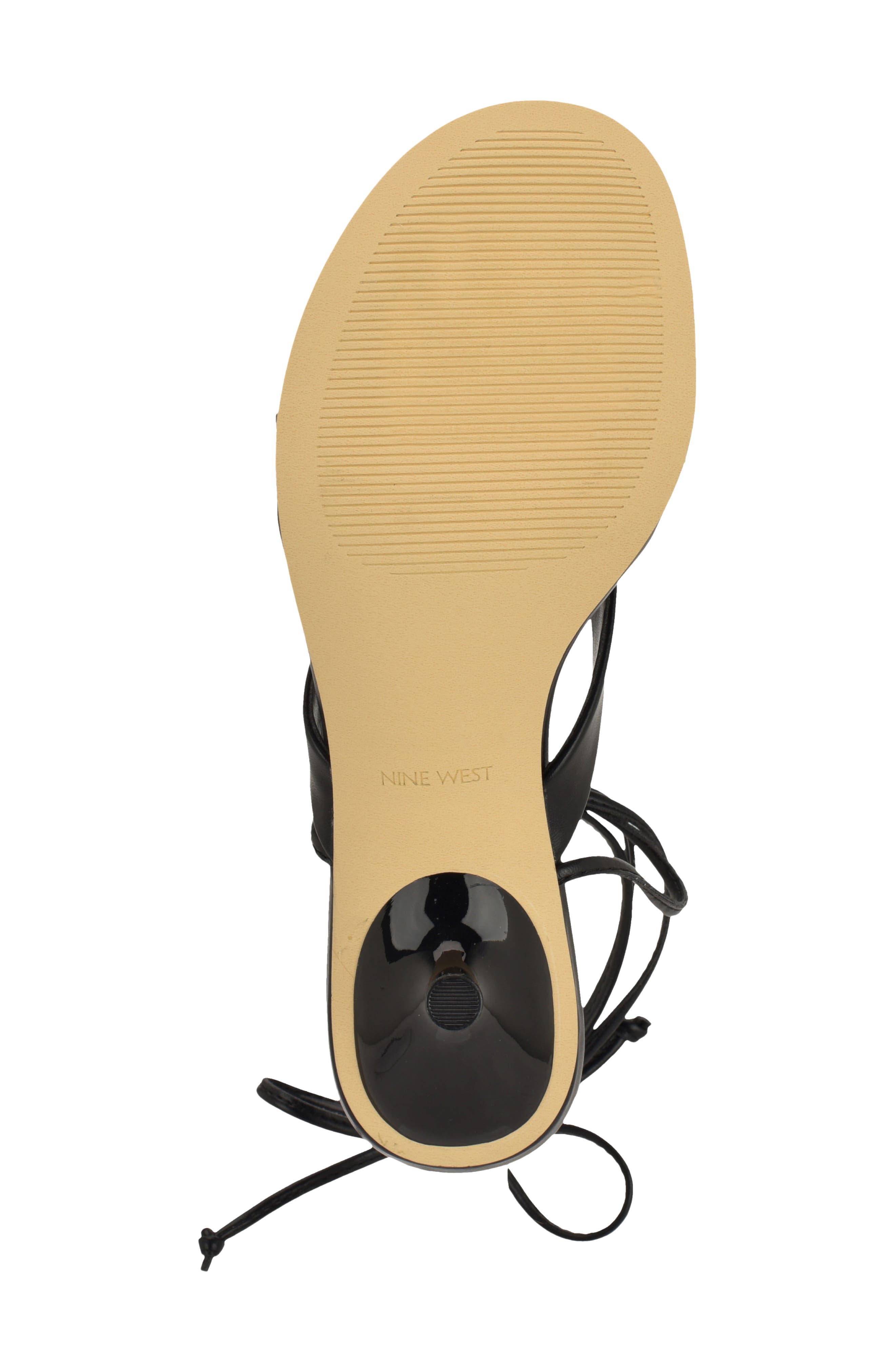 Nine West Batty Ankle Wrap Sandal, Alternate, color, Black