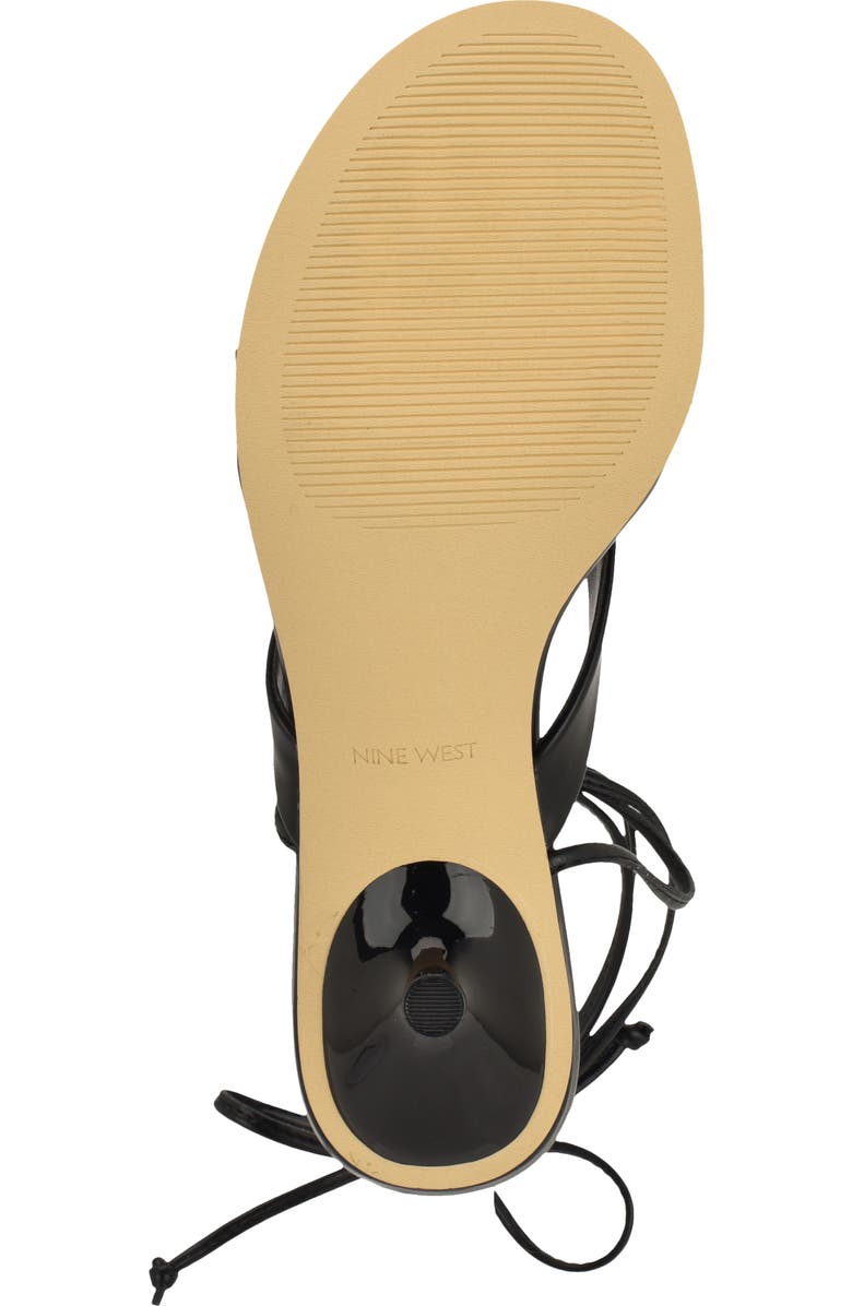 Nine West Batty Ankle Wrap Sandal, Alternate, color, Black