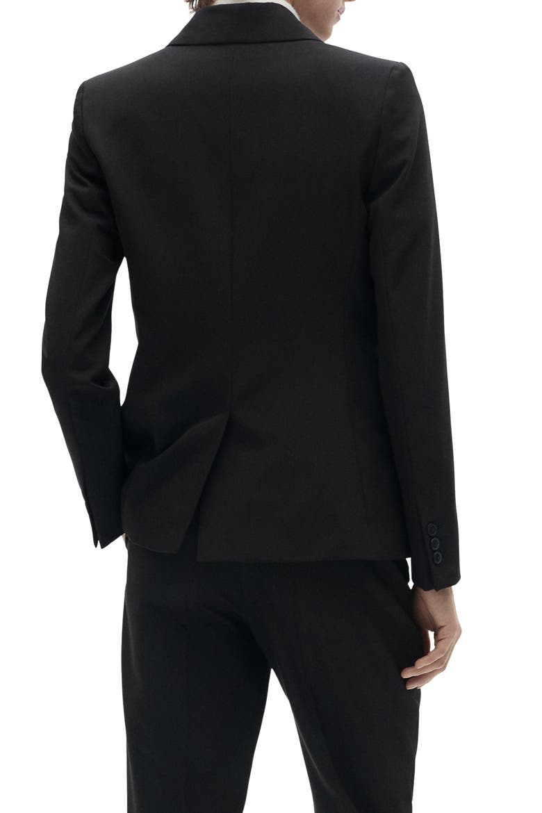 Fitted Suit Jacket, Alternate, color, BLACK