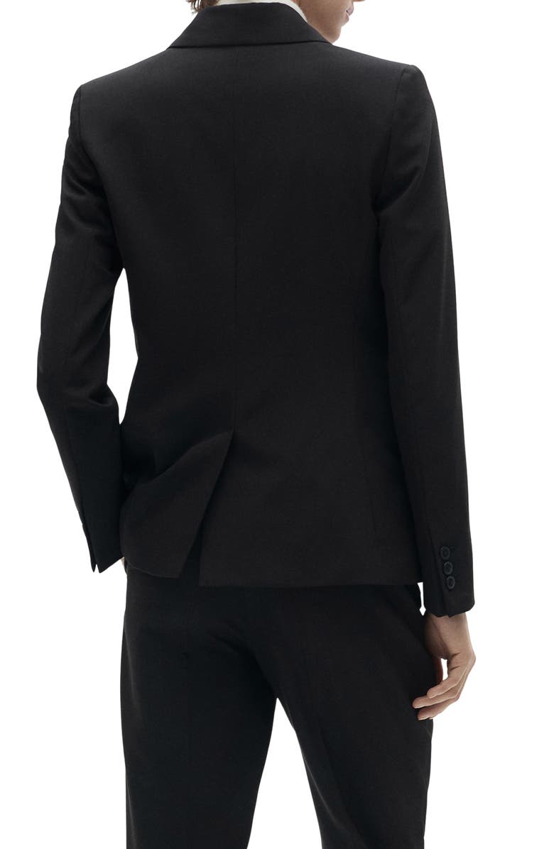 MANGO Fitted Suit Jacket, Alternate, color, Black