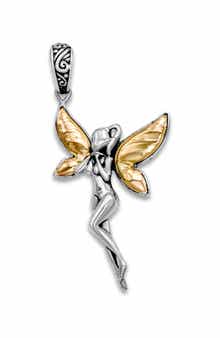 SAMUEL B. Sterling Silver & 18K Gold Fairie Pendant