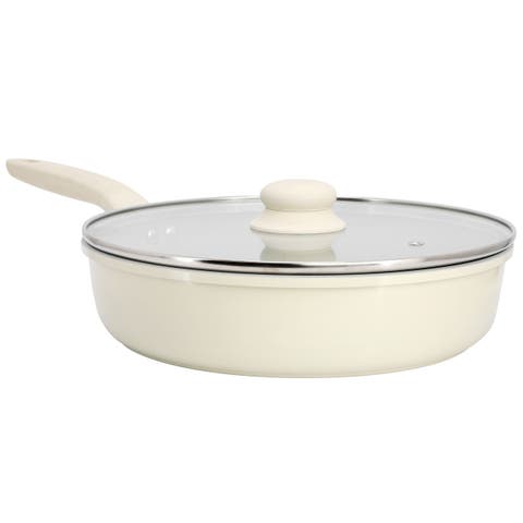 11 Inch 4 Quart Ceramic Nonstick Aluminum Saute Pan