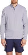 Peter Millar Perth Stripe Quarter Zip Performance Pullover