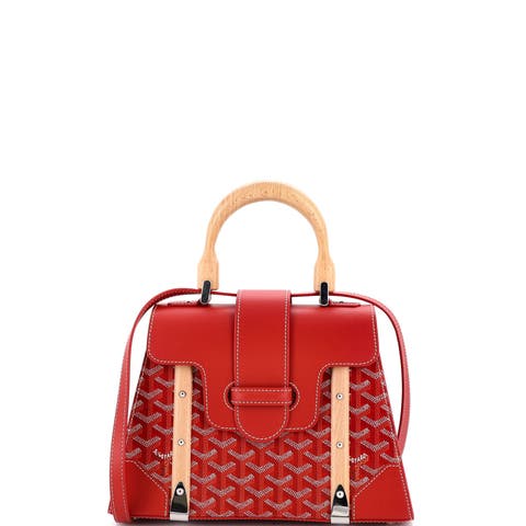 Saigon Top Handle Bag Coated Canvas with Leather PM