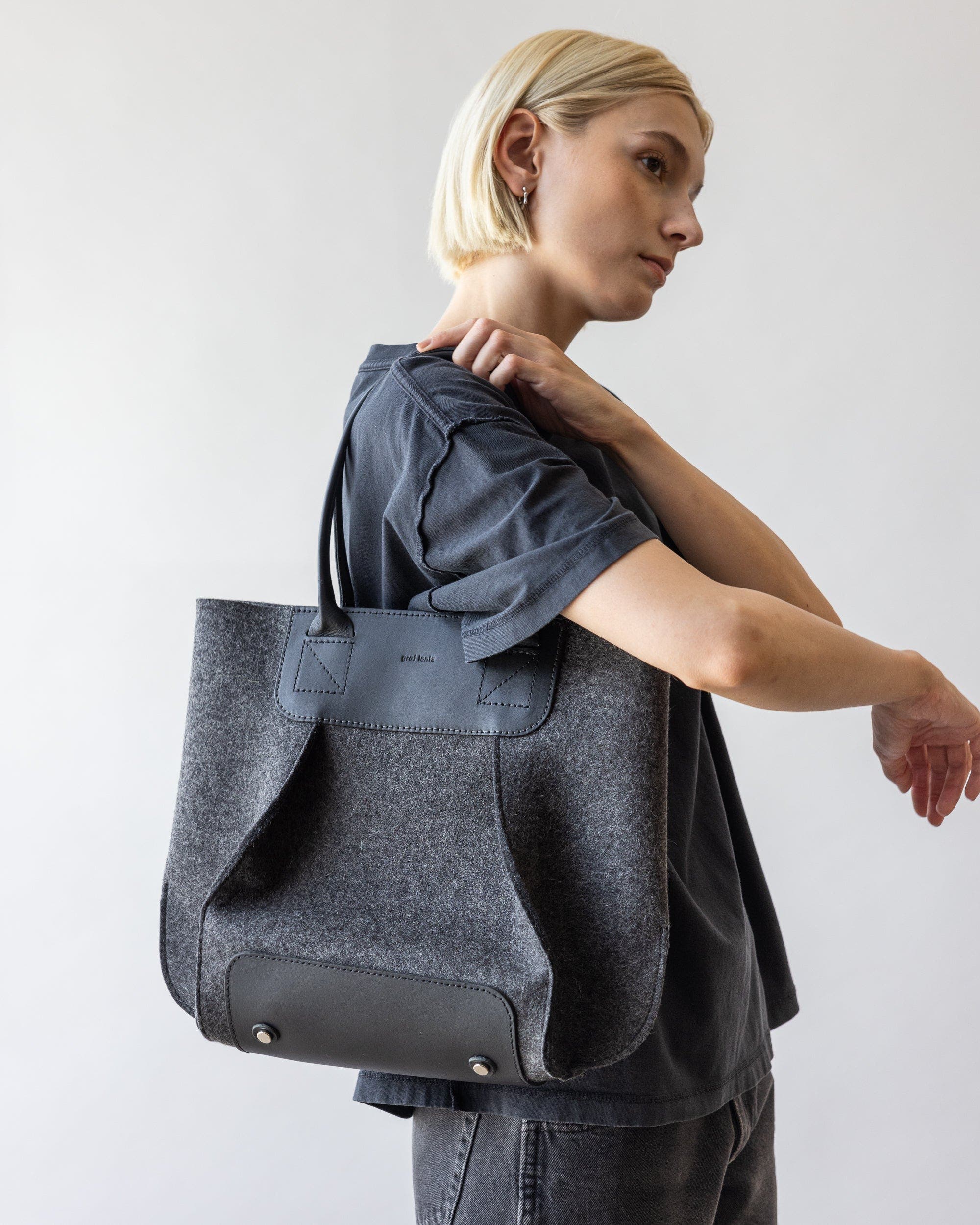 Graf Lantz Frankie Merino Wool Midi, Alternate, color, Charcoal Black