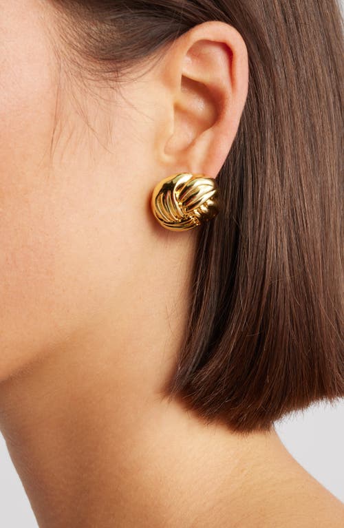 Frasier Sterling Après Knot Earrings In Gold