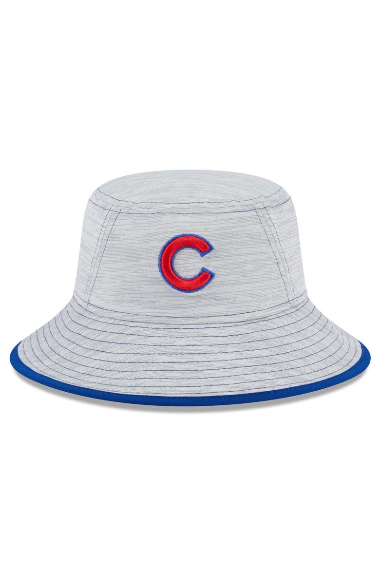 Men's New Era  Gray Chicago Cubs Game Bucket Hat, Main, color, Gray