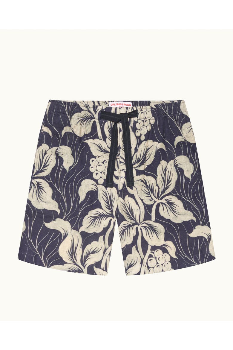 Alex Linen Relaxed-Fit Shorts, Alternate, color, NIGHT IRIS