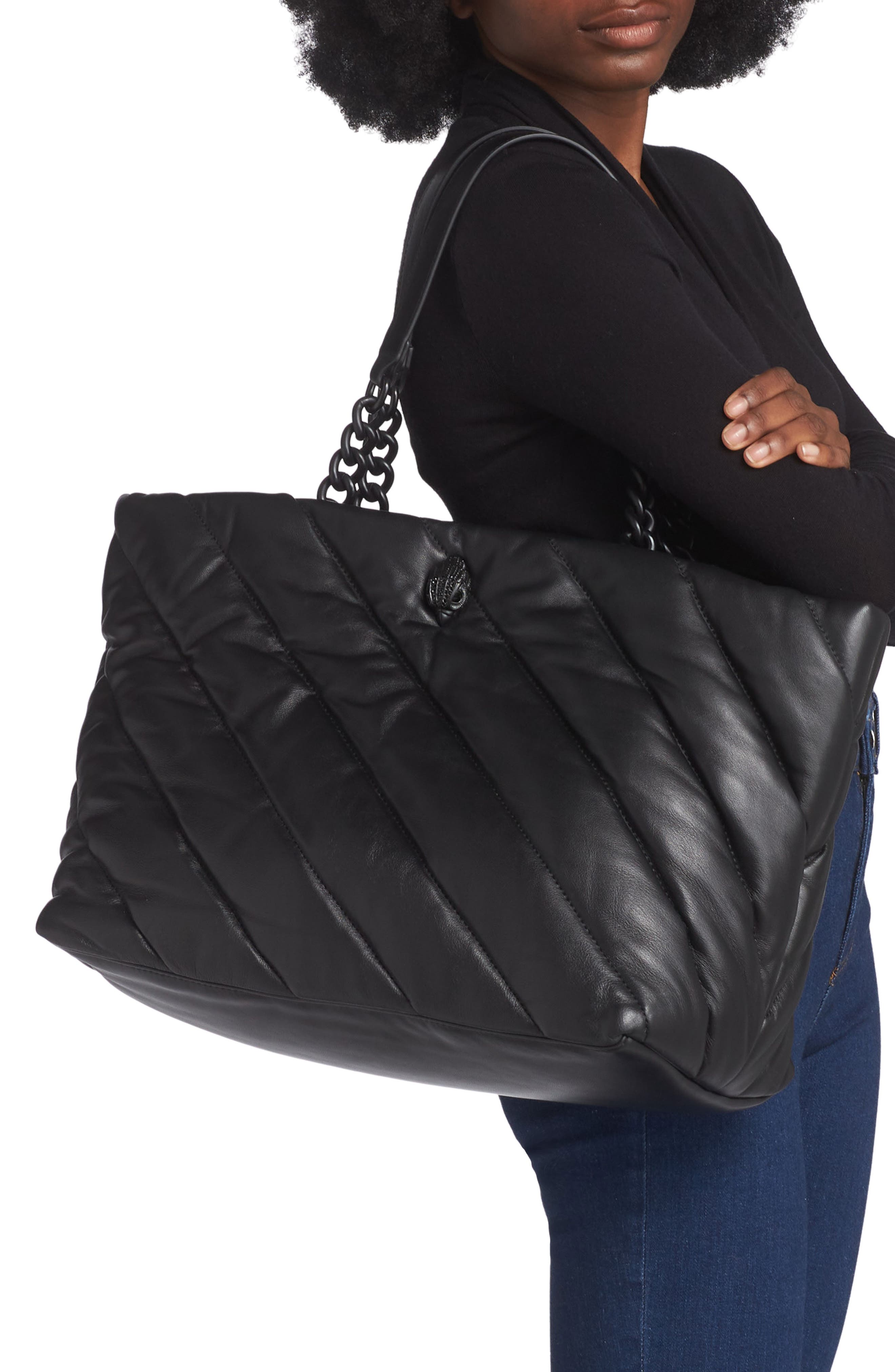 Kurt Geiger London Soho Quilted Leather Shopper, Alternate, color, 