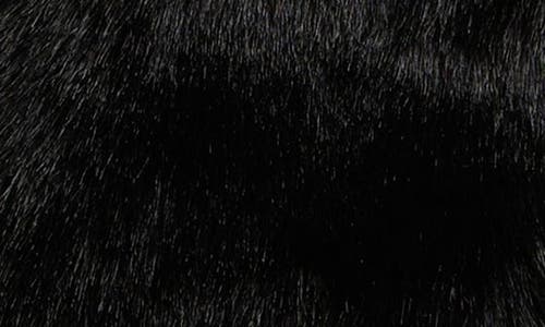 Surell Kids' Faux Fur Scarf In Black