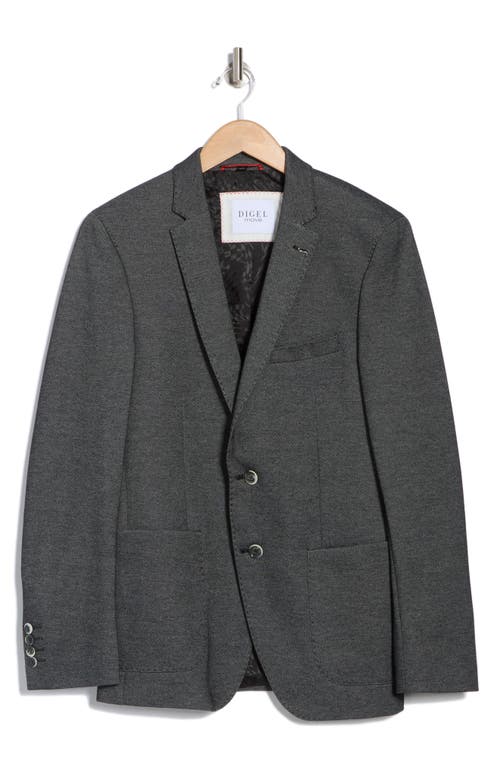 Digel Notch Lapel Cotton Blend Sport Coat In Grey