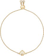 Kate Spade New York enamel spade charm slider bracelet