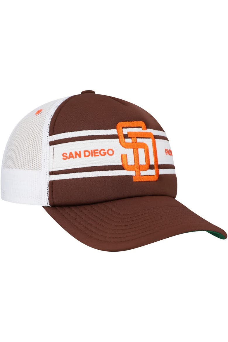 Men's   Brown San Diego Padres Sideline Trucker Adjustable Hat, Alternate, color, Brown