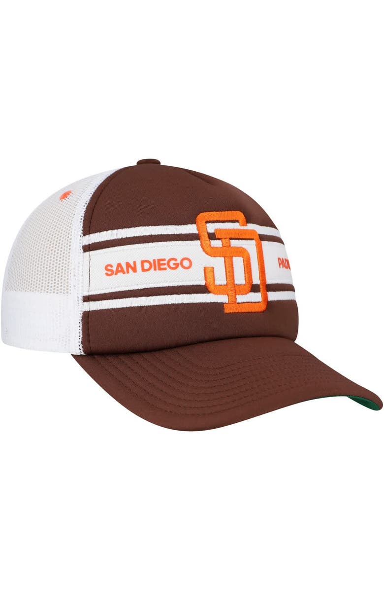 Mitchell & Ness Men's Brown San Diego Padres Sideline Trucker Adjustable Hat, Alternate, color, Brown