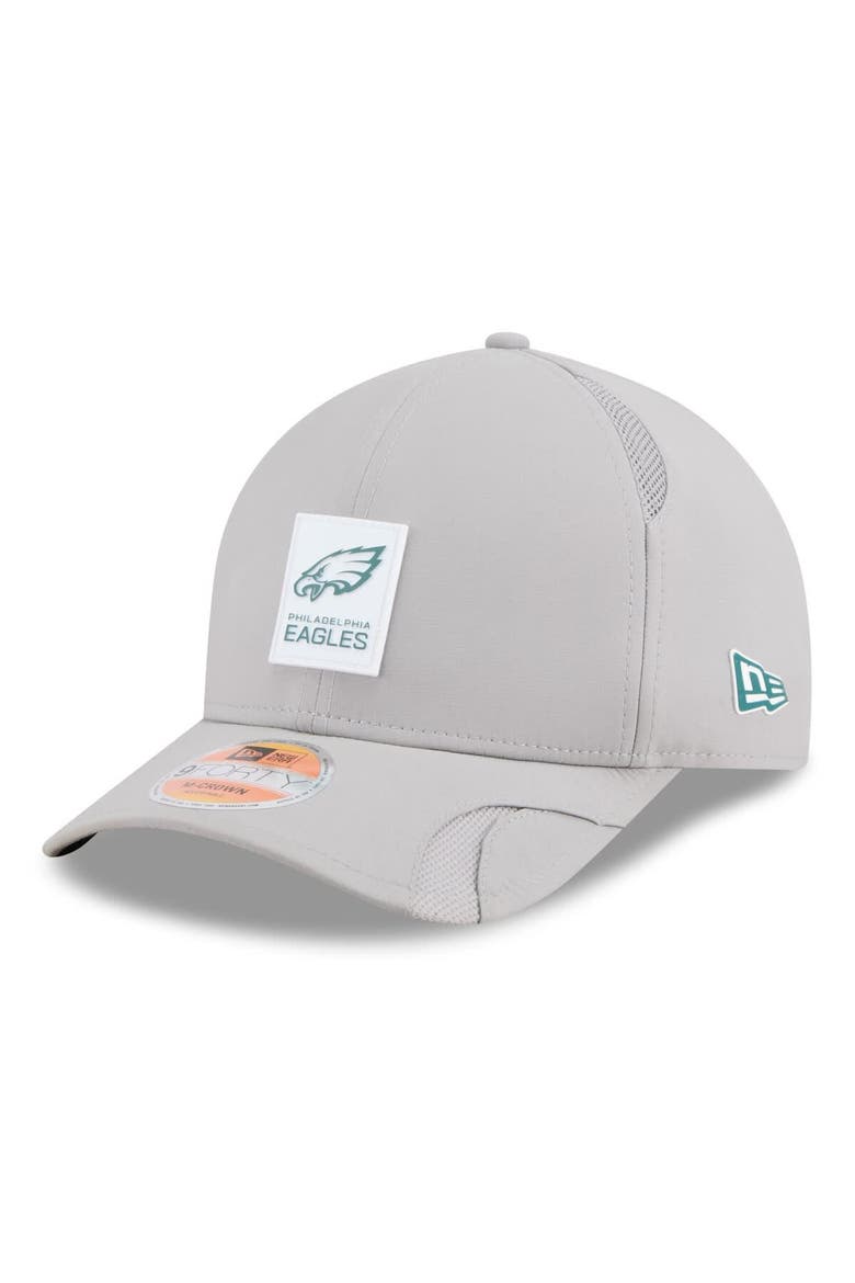 Men's New Era Gray Philadelphia Eagles 2025 Sideline  M-Crown 9FORTY Adjustable Hat, Main, color, Gray