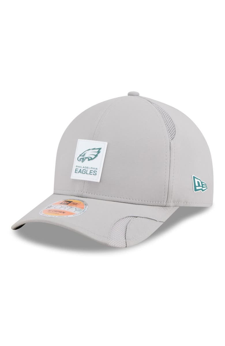 New Era Men's New Era Gray Philadelphia Eagles 2025 Sideline  M-Crown 9FORTY Adjustable Hat, Main, color, Gray