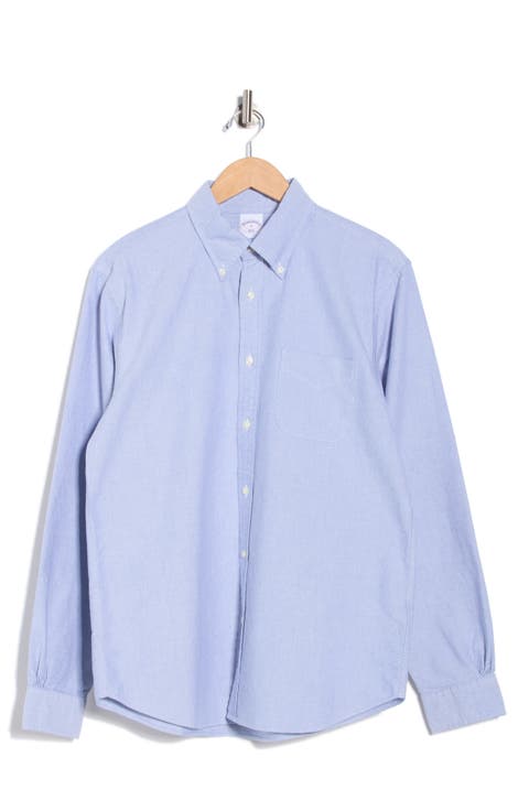 Regular Fit Solid Oxford Button-Down Shirt