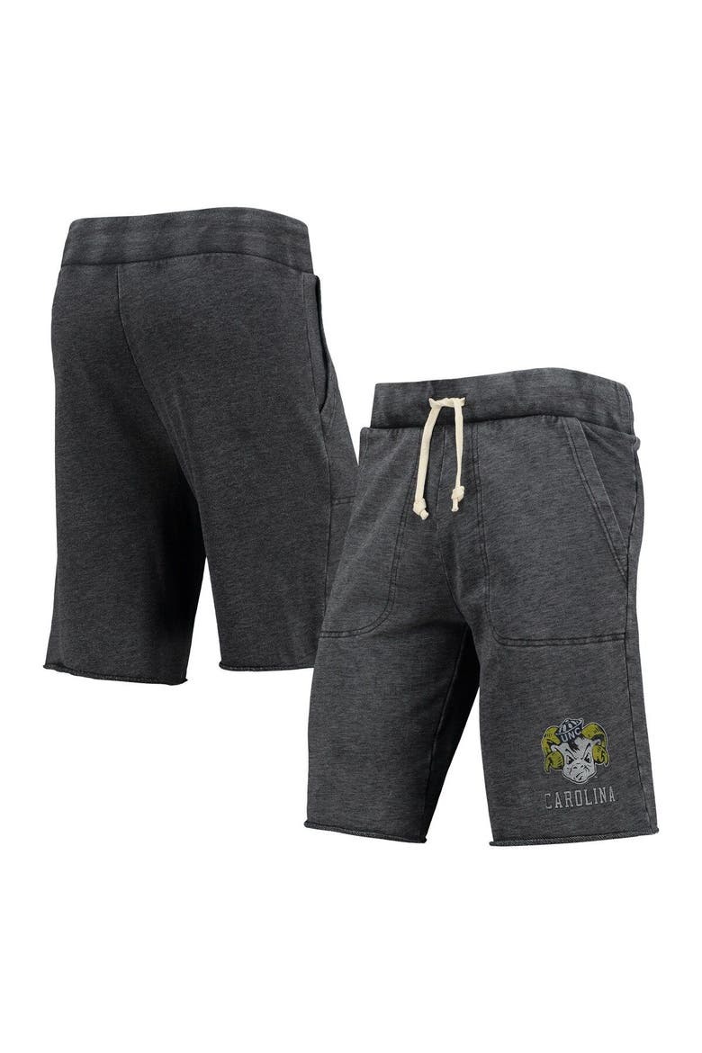 Men's Heathered Black Alternative Apparel North Carolina Tar Heels Victory Lounge Shorts, Main, color, Heather Black
