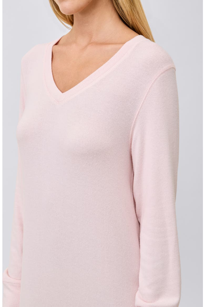 Feather Soft Long Sleeve Nightgown, Alternate, color, PAPINELLE PINK