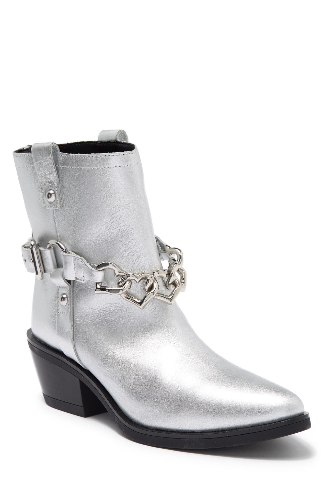Love Moschino Heart Link Western Boot, Main, color, 