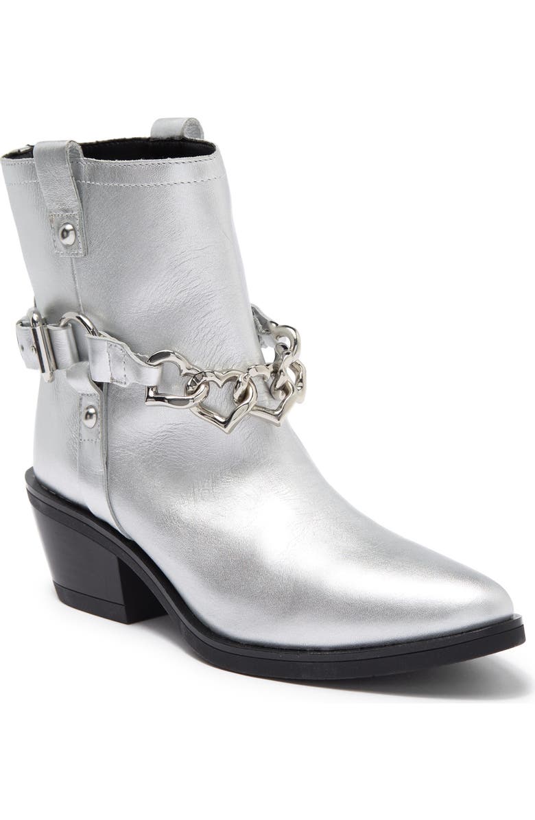 Love Moschino Heart Link Western Boot, Main, color,