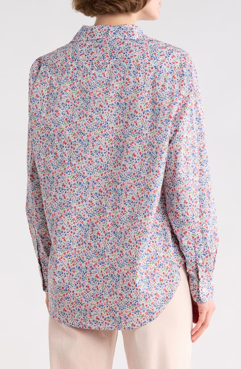 Frank & Eileen Eileen Relaxed Button-Up Shirt, Alternate, color, Red / Blue Small Flowers