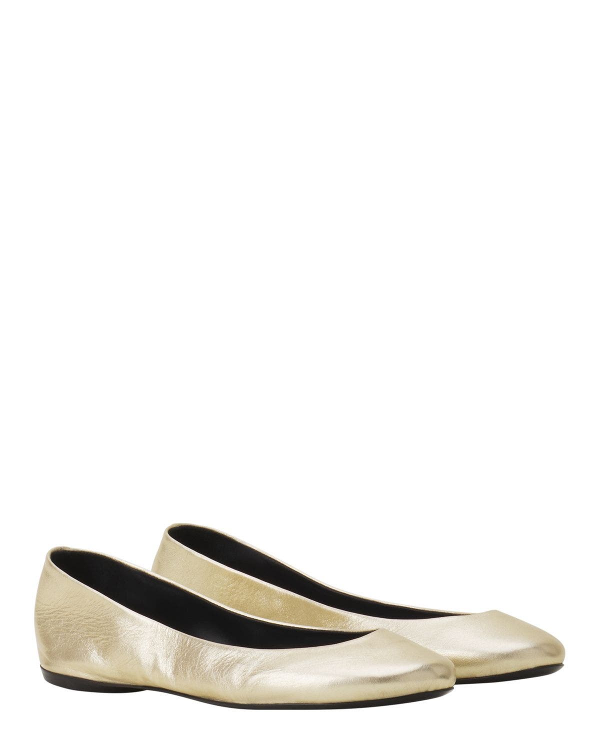 The Metallic Leather Ballerina Flat - image 4