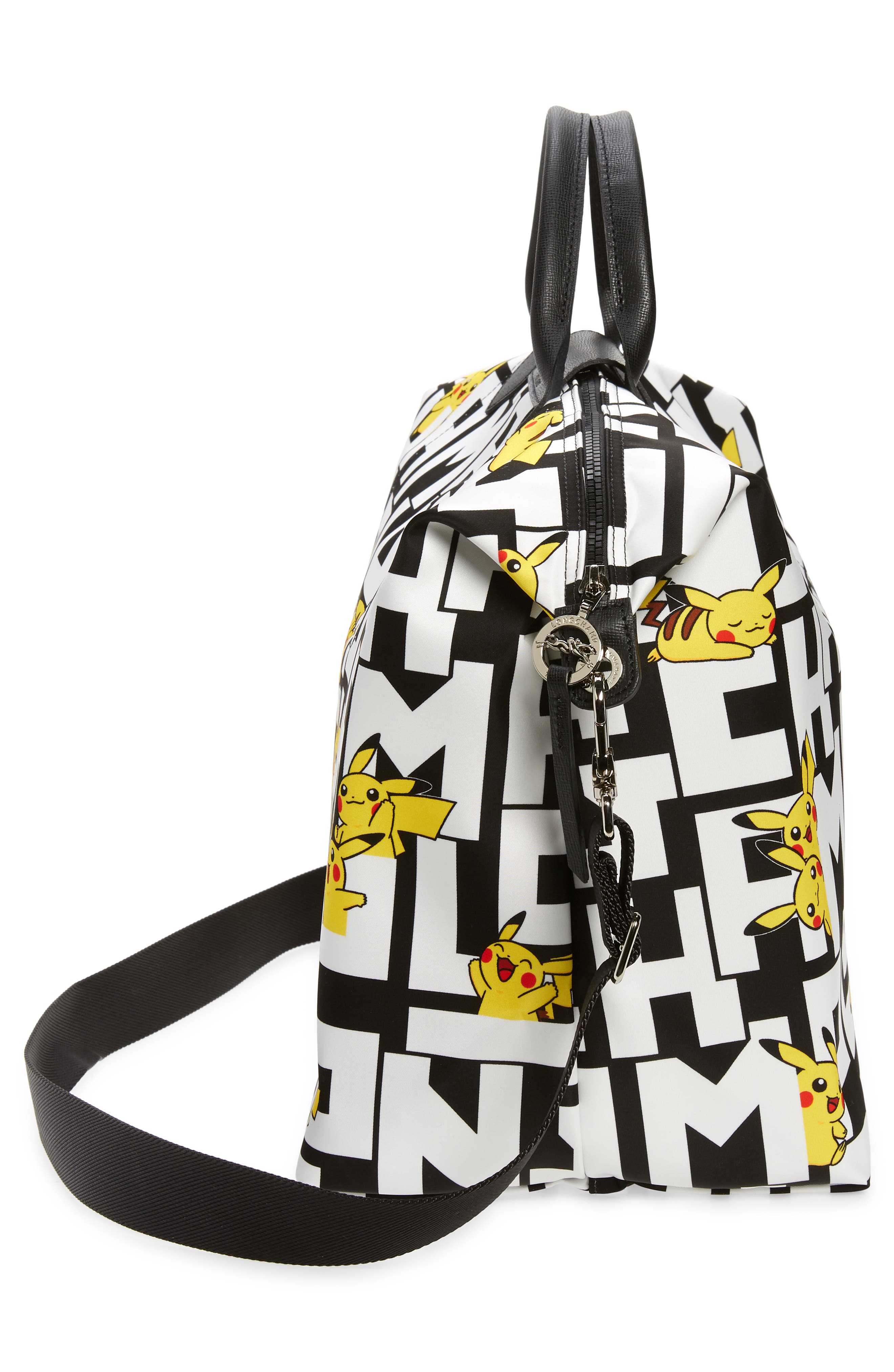 Longchamp x Pokémon Pikachu 18-Inch Travel Bag, Alternate, color, 