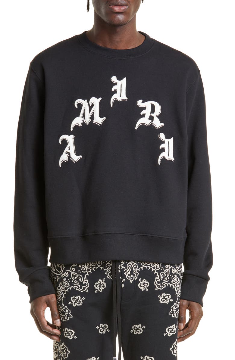 AMIRI x Wes Lang Cotton Logo Graphic Sweatshirt, Main, color, 