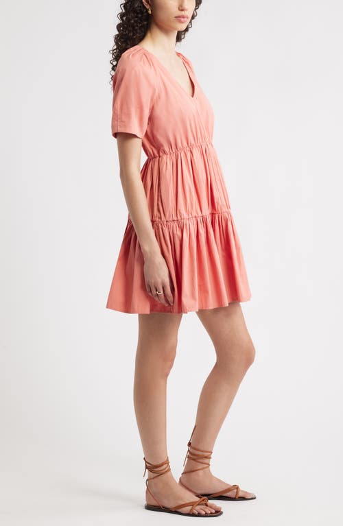 Nordstrom Tiered Minidress In Orange
