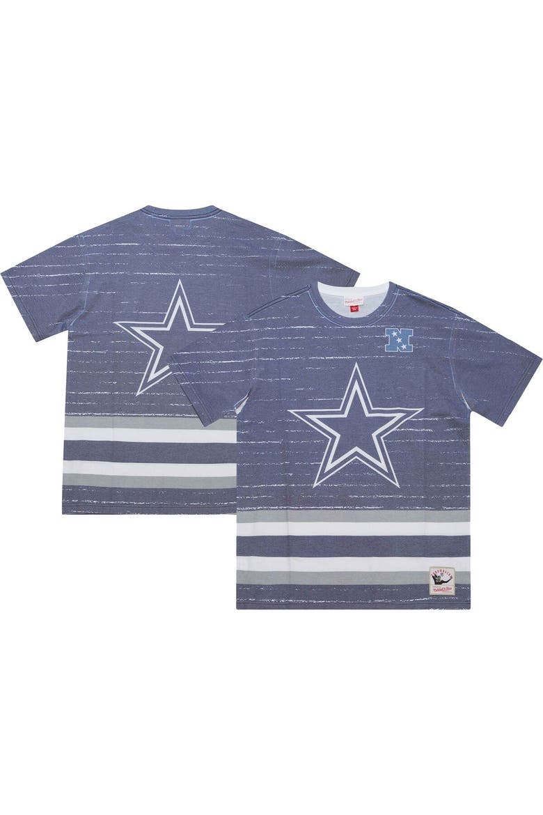 Men's Mitchell & Ness Navy Dallas Cowboys Jumbotron 3.0 T-Shirt, Main, color, Navy