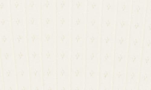 Elodie Pointelle Stitch Top In White