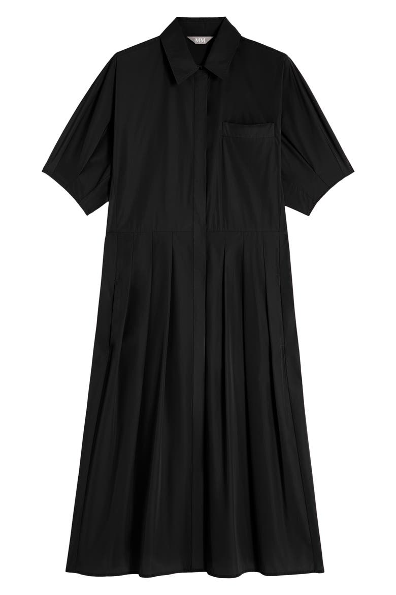 Cadmio Midi Shirtdress, Alternate, color, BLACK