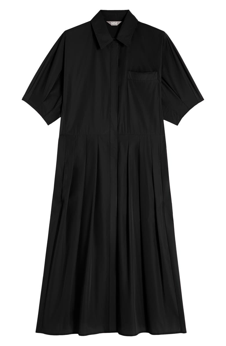 MM by Max Mara Cadmio Midi Shirtdress, Alternate, color, Black
