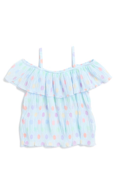 Kids' Print Pleated Chiffon Top (Toddler & Little Kid)