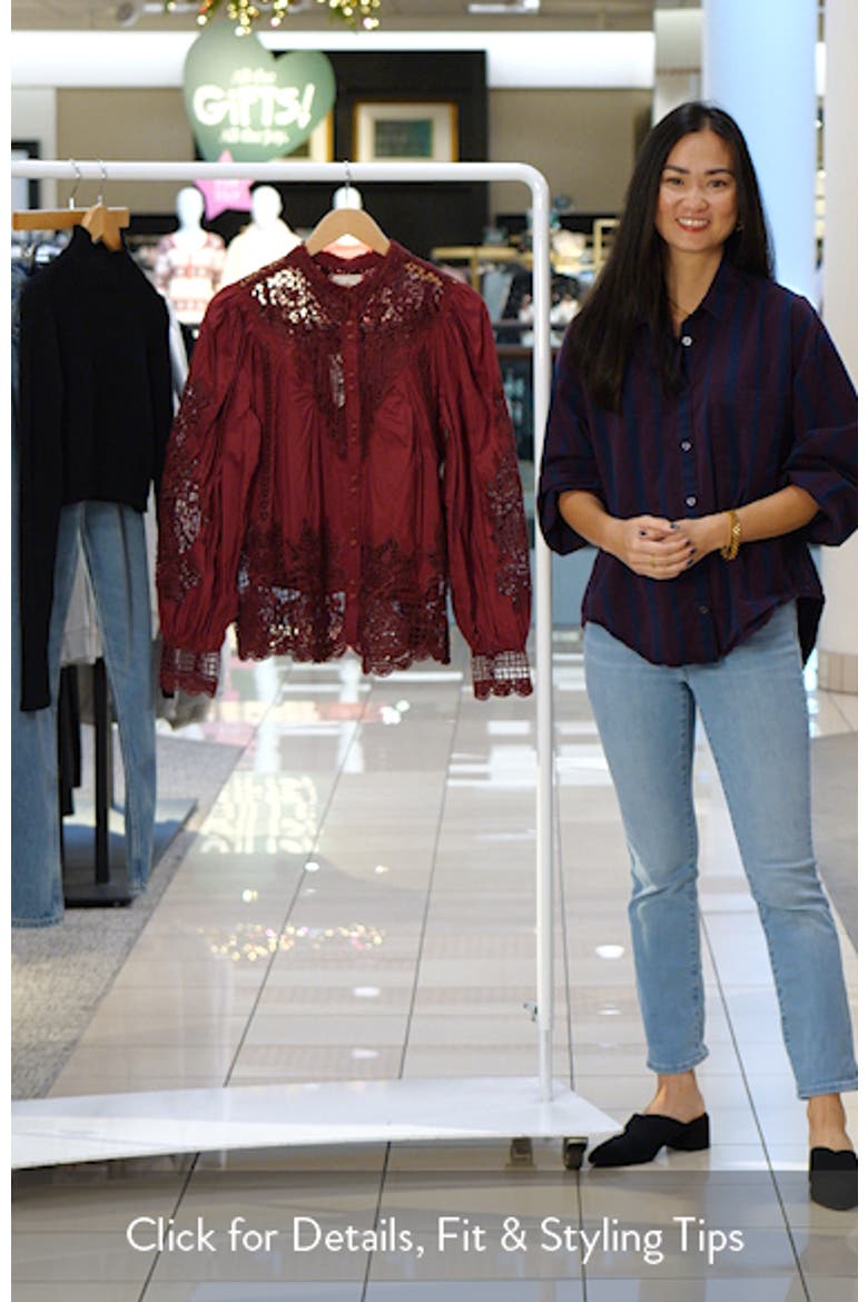 Guipure Lace Cotton Button-Up Shirt video