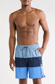 Hurley Colorblocked Volley Swim Trunks