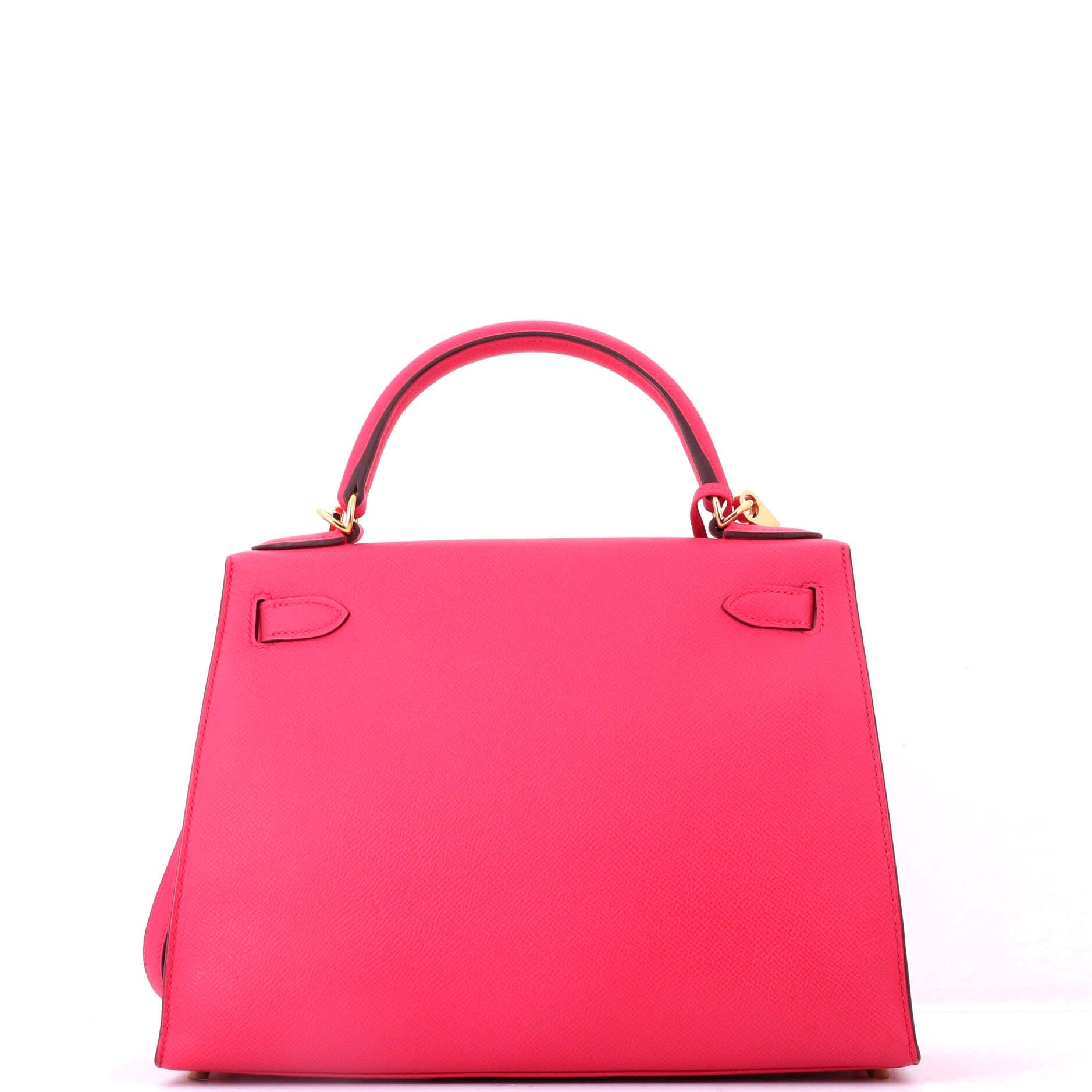 Pre-Owned Hermes Kelly Handbag Pink Epsom with Gold Hardware 28, Alternate, color, Rose Extreme