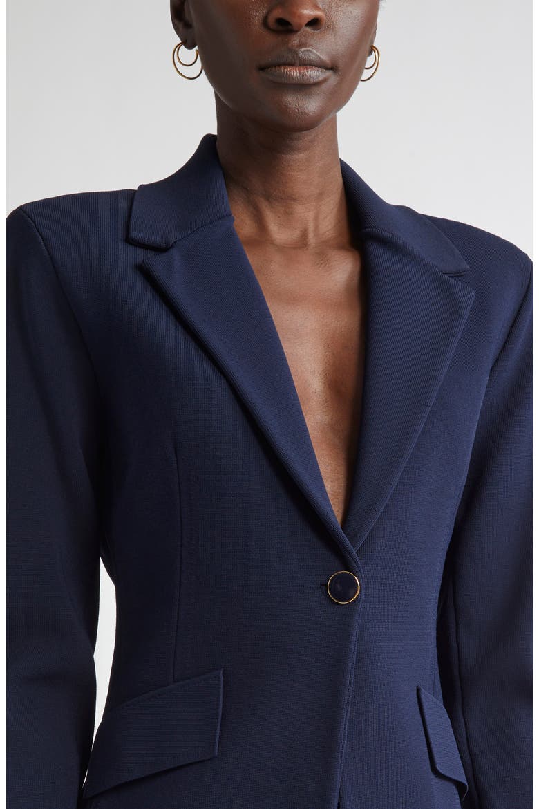 Harper One-Button Knit Jacket, Alternate, color, NAVY