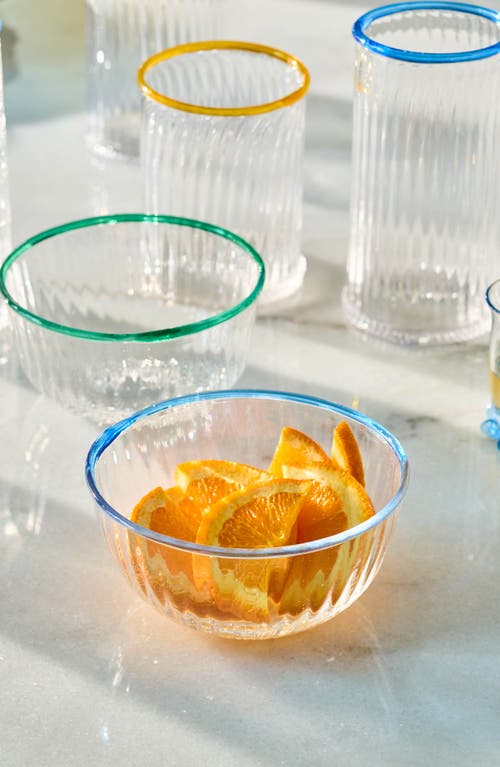 Juliska Nell Glass Bowl In Chambray