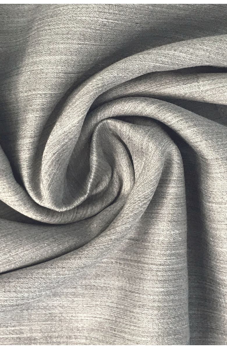 BedVoyage Melange Viscose Cotton Blend Breathable Bed Sheets, Alternate, color, Silver