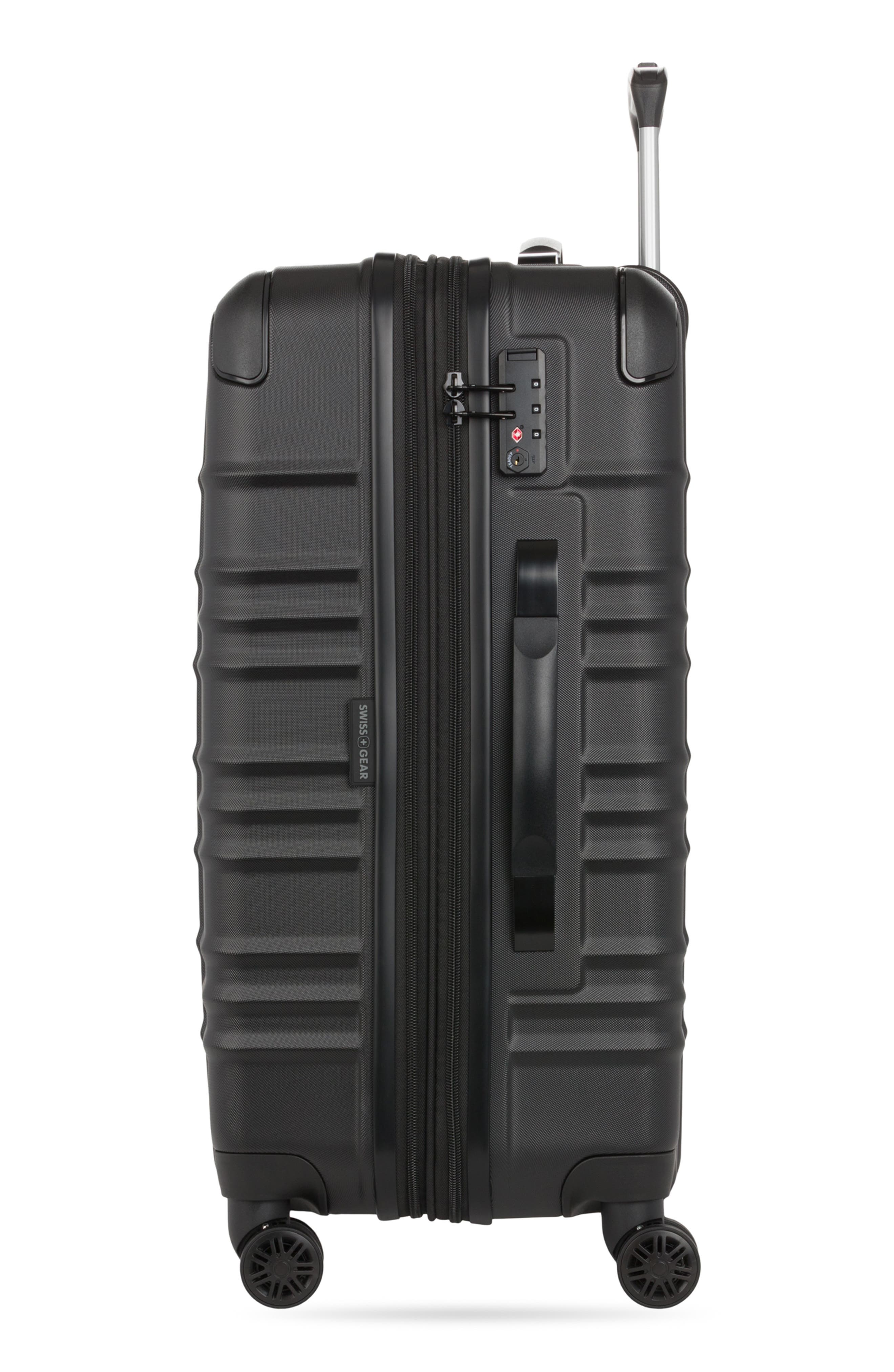 SWISSGEAR 24-Inch Hardside Spinner Carry-On Suitcase, Alternate, color, Black