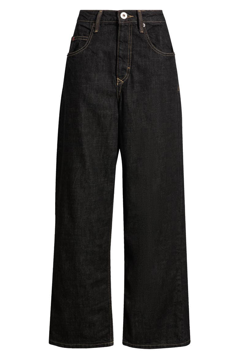 Jaya Wide Leg Jeans, Alternate, color, RINSE BLACK