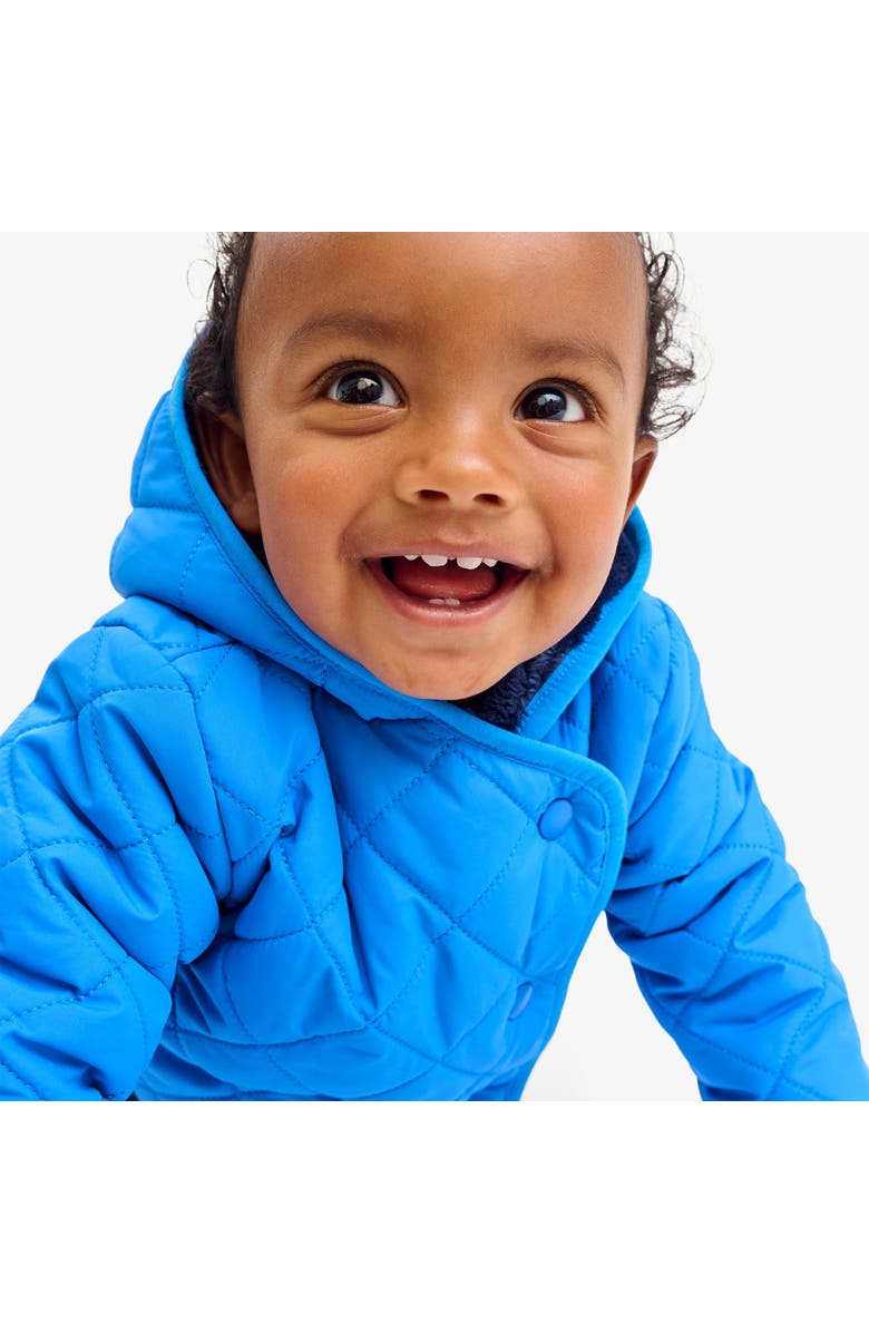 Primary Baby Quilted Fleece-Lined Puffer Jacket, Alternate, color, Blueberry