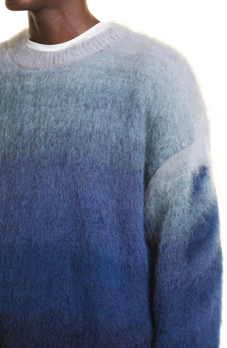 Off-White Men's Diagonal Stripe Brushed Mohair Blend Sweater, Alternate, color, 