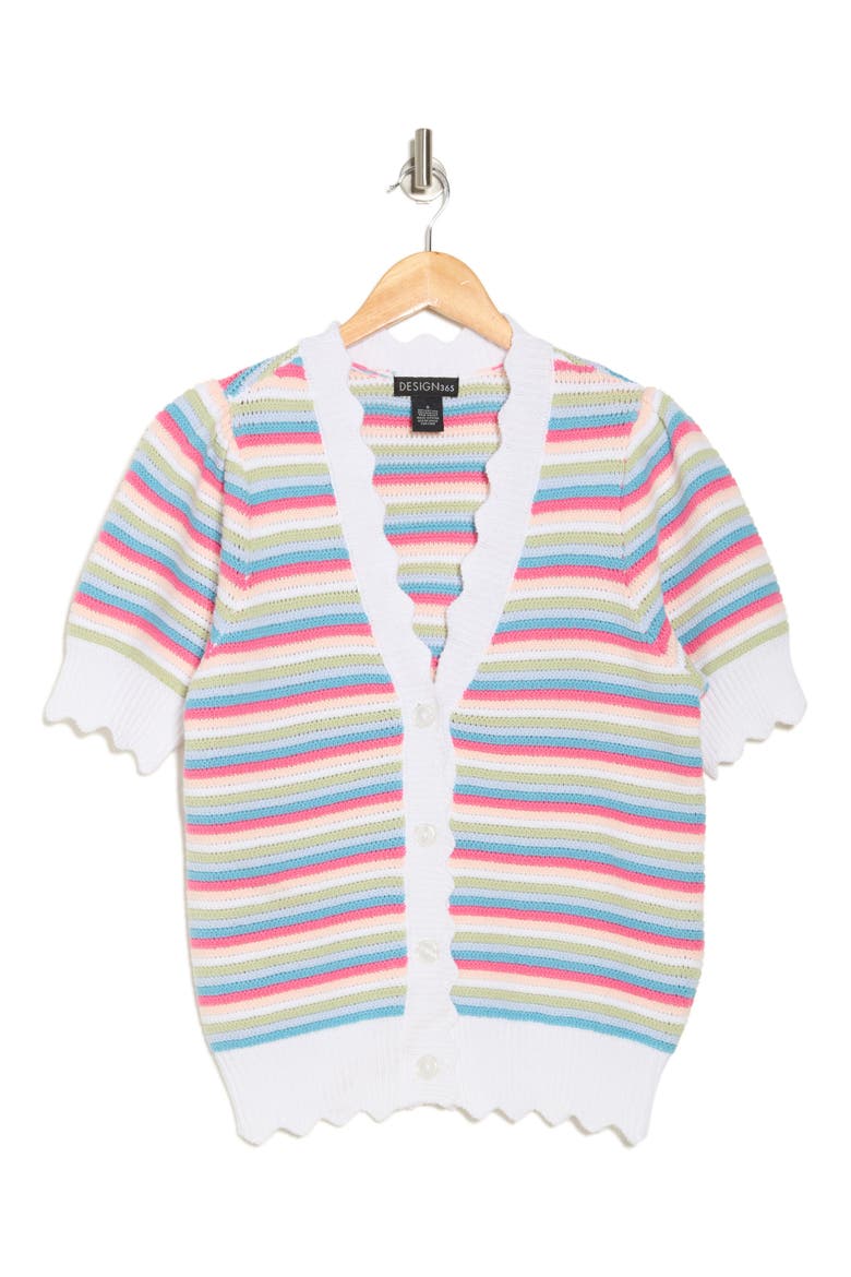 Stripe Cardigan, Alternate, color, PINK FLING COMBO