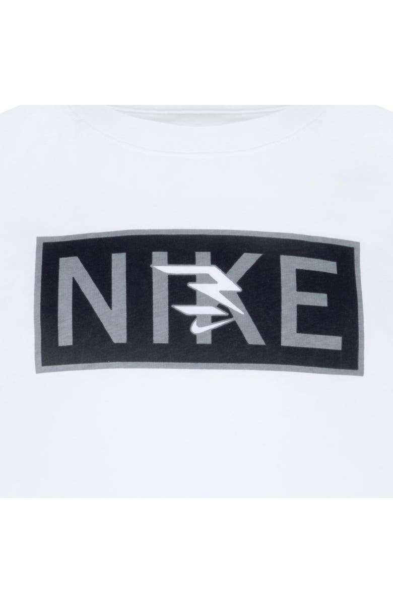 3 Brand Kids' Plate Logo Graphic T-Shirt & Shorts Set, Alternate, color, Carbon Heather